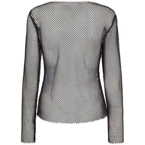 Co\'couture KrystalCC Net Bluse, Sort